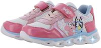 Leomil Bluey - Schoenen voor meisjes met lichtjes - Bluey en Coco Sneakers voor kinderen met klittenband - Lichtgevende kindersneaker - Maat 27 - Paars