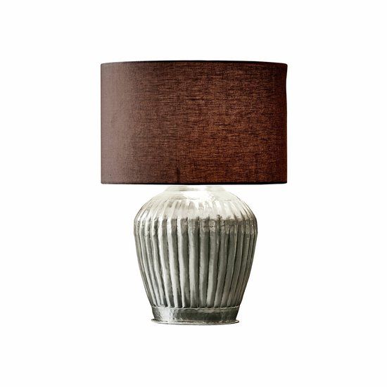 LOBERON Tafellamp Fauville zilverkleurig/zwart