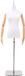 vidaXL Mannequin réglable de 165-213 cm avec pied Femme PP Blanc