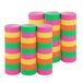 Idena 30553 - Neon slingers, 6 rollen met elk 9 scheurvellen, gemaakt van FSC-gecertificeerd papier, als feestdecoratie of voor verjaardagen
