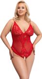 Cottelli OV-Grosshandel Crotchless Body Rood 4XL
