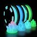 Filament PLA phosphorescent, 1,75 mm, 4 couleurs (250 g par couleur), vert/bleu