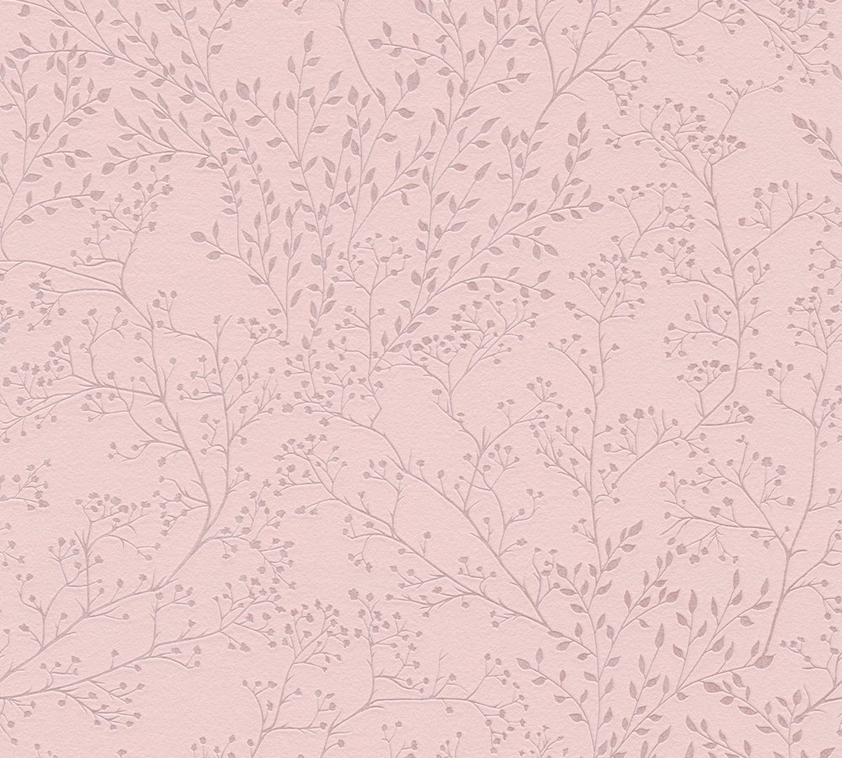 A.S. Création AS Creation Trendwall 2 - FILIGRAAN TAKKEN EN BLADEREN BEHANG - landelijke bloemen - roze - 1005 x 53 cm
