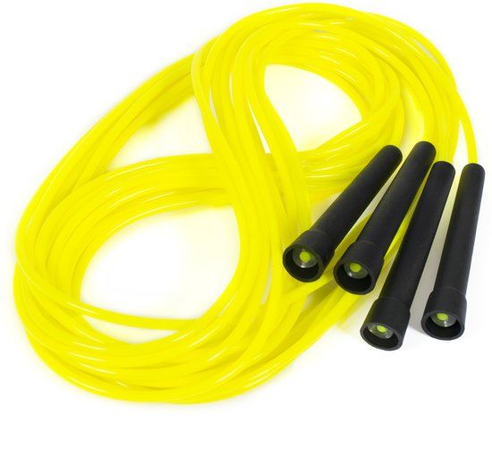 Spordas Springtouwen Set Double Dutch 600 cm - Geel