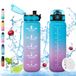 Vikaster Sportdrinkfles, 1000 ml, BPA-vrije drinkfles, fiets, lekvrij, geschikt voor koolzuur