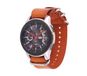 DrPhone HeritageOne – 18mm Leren Horlogeband - Premium Rundleer – Vintage Horlogeband met Zilveren Gesp - Bruin