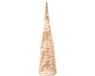Lumineo Micro LED cone d23h90 cm naturel/warm wit