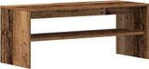 Meuble TV 100x40x40 cm bois travaillé couleur bois vieilli