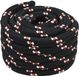 vidaXL Boottouw 3 mm 5 m Zwart en Rood