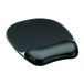 Fellowes muismat met polssteun Crystals gel, zwart