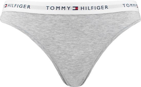 Tommy Hilfiger String Vrouwen - Maat M - Grijs - 53% Katoen, 35% Modal, 12% Elastaan