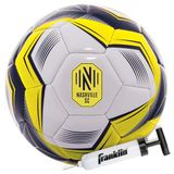 Franklin Sports MLS Nashville FC voetbal, officiële maat 5, zachte, slijtvaste hoes, officiële maat en gewicht, inclusief luchtpomp