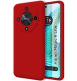 Hoesjes Huawei Honor Magic 6 Lite 5G Hoesje van vloeibare siliconen, zeer zacht, rood