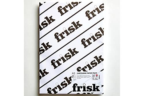 Frisk Tekening Cartridge 220gsm A3 Retail PK50 (Pack), papier, Wit, 42 x 30 x 2 cm