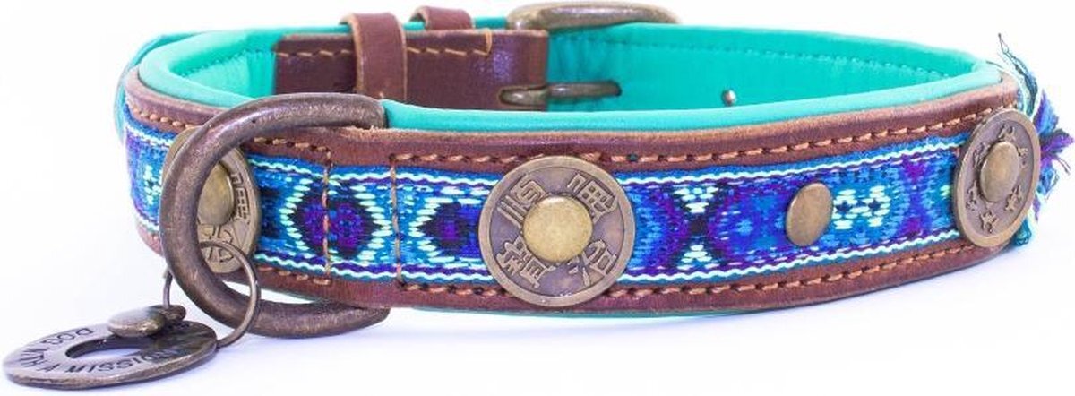 Dog with a Mission Hondenhalsband Boho Juan blauw