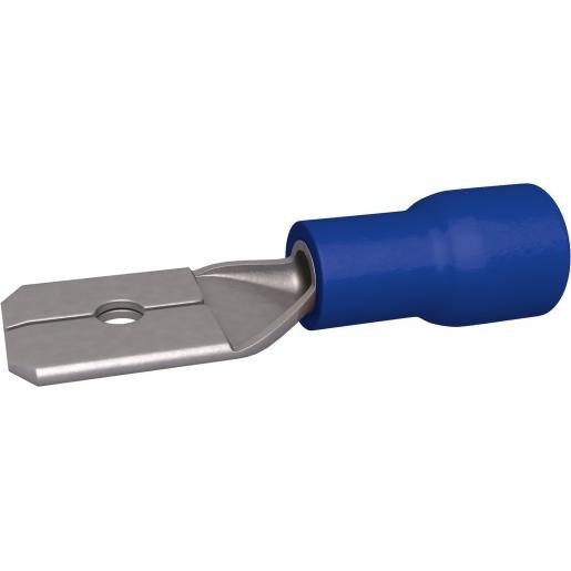 BizLine Kabelschoen/ Vlaksteker Mannelijk Blauw 1,5-2,5mm2 - 6,3 x 0,8 mm