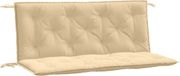 vidaXL Coussin de banc de jardin 2 pièces 120x50x7 cm tissu chiné beige
