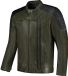 Rusty Stitches Cooper Motorfiets lederen jas - Groen/zwart - L