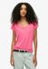 Superdry Studios T-shirt met laag uitgesneden ronde hals Dames Azalea Pink