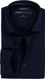 VENTI CASA MODA comfort fit overhemd - jersey - donkerblauw - Strijkvriendelijk - Boordmaat: 44
