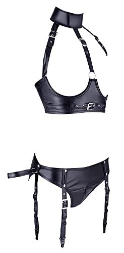 Cottelli BONDAGE Beha set bondage Zwart