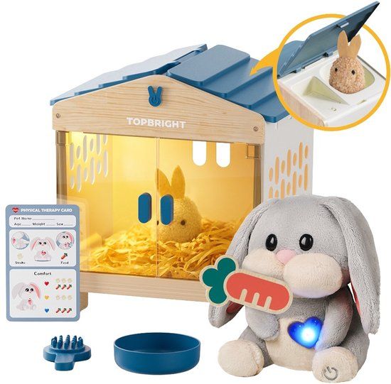 TopBright Care Pets Mummy Bunny Interactieve Verzorging Knuffel