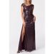 Guess by Marciano GUESS Petra Offshoulder Dr Shiny Regal Plum Taille: 40