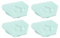 Set de 4 guides de couture magnétiques pour machine à coudre, avec échelle, vert