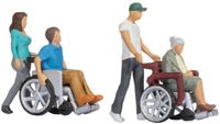 Noch Rolstoel Begeleiding (4 Figuren) Schaal N