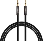 Orico 3.5mm male naar male AUX kabel - Goud vergulde connectoren - Lengte: 1 meter - Zwart