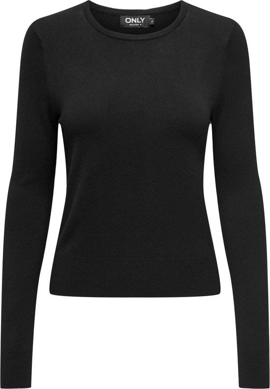 ONLY ONLVENICE LIFE LS ONECK PULLOVER KN - Black - Women's Size S