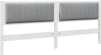 vidaXL - Hoofdbord - Wit - Massief Grenenhout