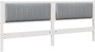 vidaXL - Hoofdbord - Wit - Massief Grenenhout