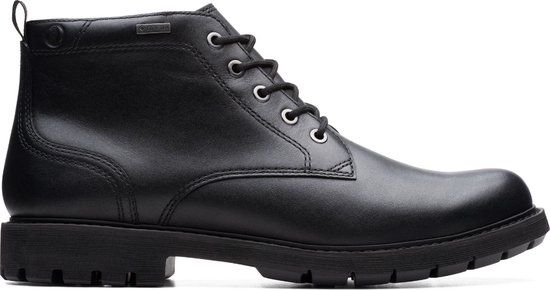 Clarks Shoes Clarks - BatcombeMixGTX - Heren - Enkellaarzen - Zwart Leer - Maat 42