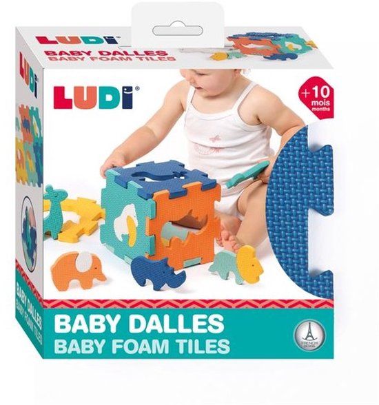 Ludi - Speelmat in schuim - Speeltegels