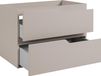 3xE living Meuble sous-vasque sur pieds 80 cm, cachemire/chêne noyer