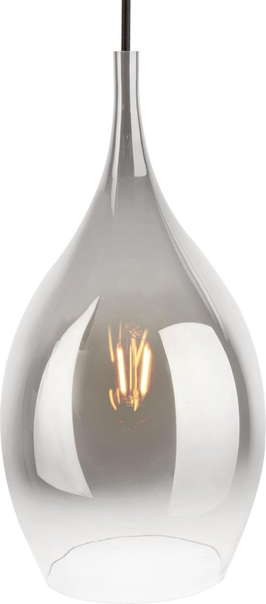 Leitmotiv Drup Hanglamp - Glas - 37,5x20cm - Zilver