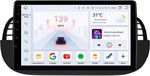 Happiq Autoradio met Bluetooth et CarPlay pour FIAT 500 (2007-2014) - Écran tactile 9 pouces - 8 Go 128 Go - Navigation - Apple CarPlay et Android Auto