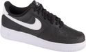 Nike Air Force 1 '07 Zwarte Leren Sneakers Maat 39