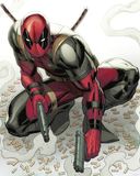 Komar Marvel Deadpool Bullets wandafbeelding voor kinderkamer, 40 x 50 cm