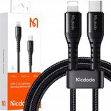 MCDODO USB-C naar Apple Lightning Kabel - 3 meter - Zwart