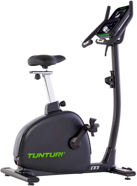 Tunturi Signature E80 Hometrainer - Ergometer - Bluetooth - 26 Programma's - Zwart/Zilver/Groen