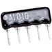 416010 Réseau de résistances 4.7 kΩ Radial filaire SIP-4+1 0.125 W 1 pièce(s)