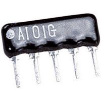 416010 Réseau de résistances 4.7 kΩ Radial filaire SIP-4+1 0.125 W 1 pièce(s)