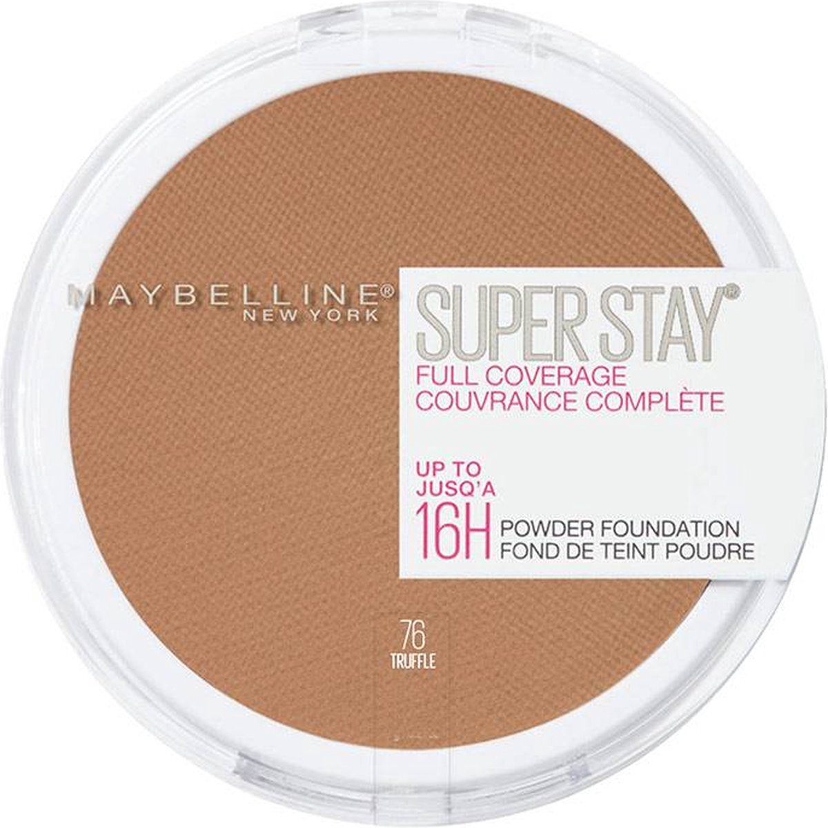 Maybelline SuperStay 16H Full Coverage Poeder Foundation - 76 Truffle