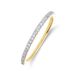 Lucardi Dames 14 karaat geelgouden ring met lab grown diamant 0,155ct