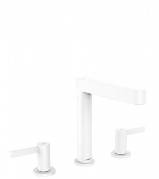 Hansgrohe Finoris Vrijstaande Fonteinkraan - Mat Wit - Push-Open