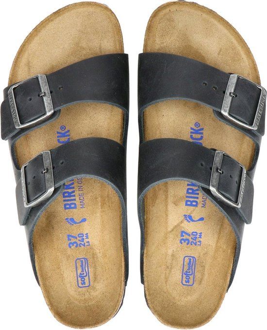 Birkenstock Arizona FL WB Narrow Unisex Slippers - Black - Size 42