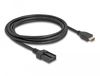 Delock 87906 HDMI kabel 3 m HDMI Type A naar HDMI Type E Zwart