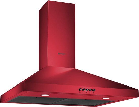 Wiggo WE-E543R(RB) - 50cm Red Wall-mounted Cooker Hood